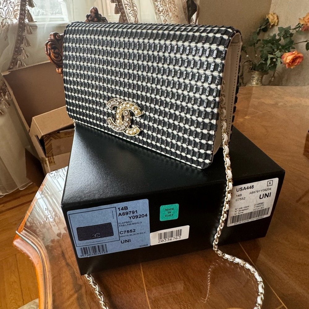 100% Auth Chanel embellished evening shoulder bag New in box $9900 value